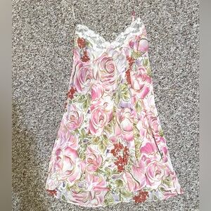 Vintage Y2K Victoria’s Secret floral lace lingerie slip dress